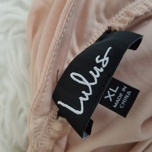 Lulu’s Wrap of Luxury Convertible Dress Blush Nude Color XL NWT New - Picture 7 of 8